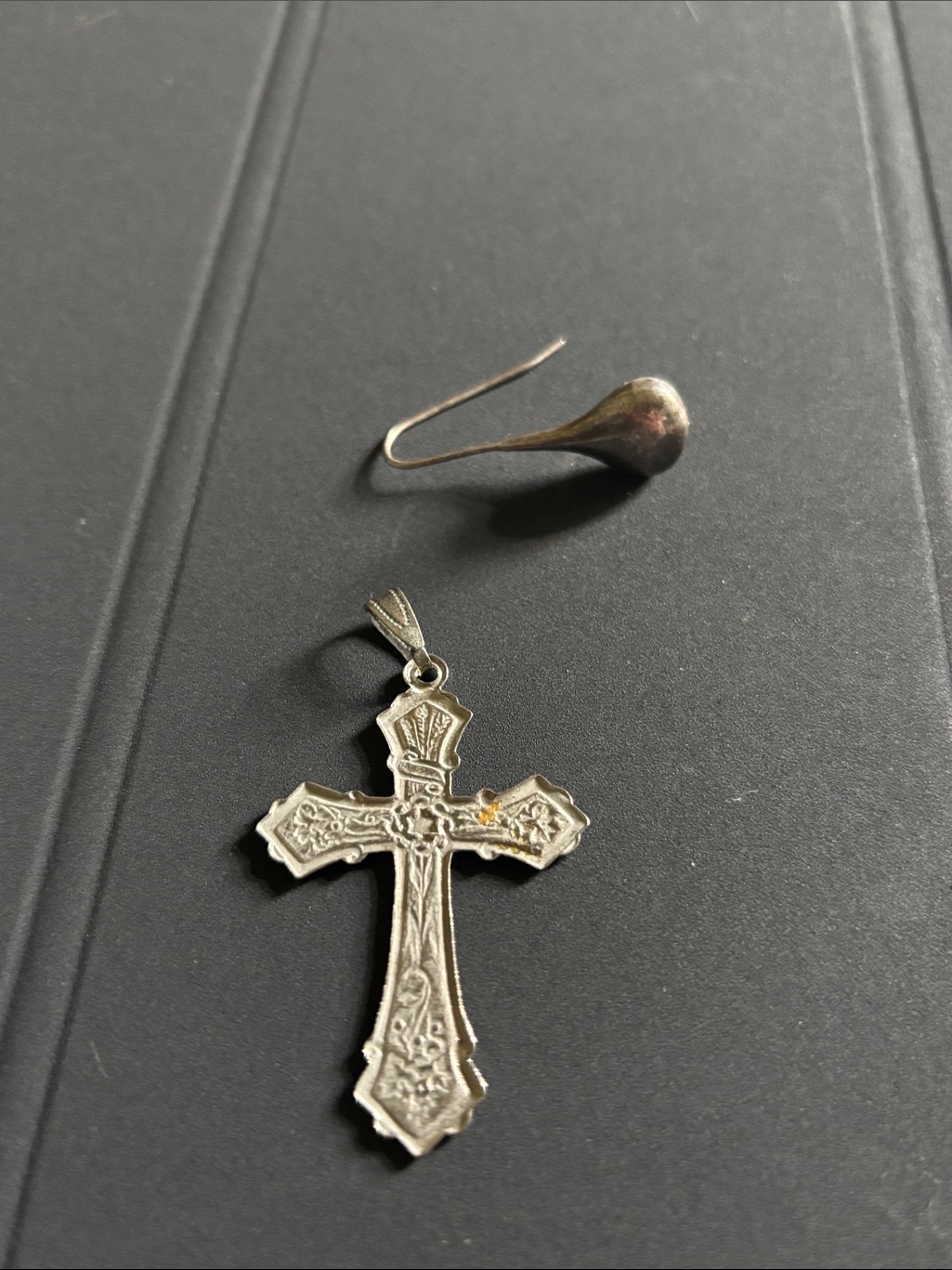 Silver Bundle Sterling Silver Ornate Cross Pendant  Silver